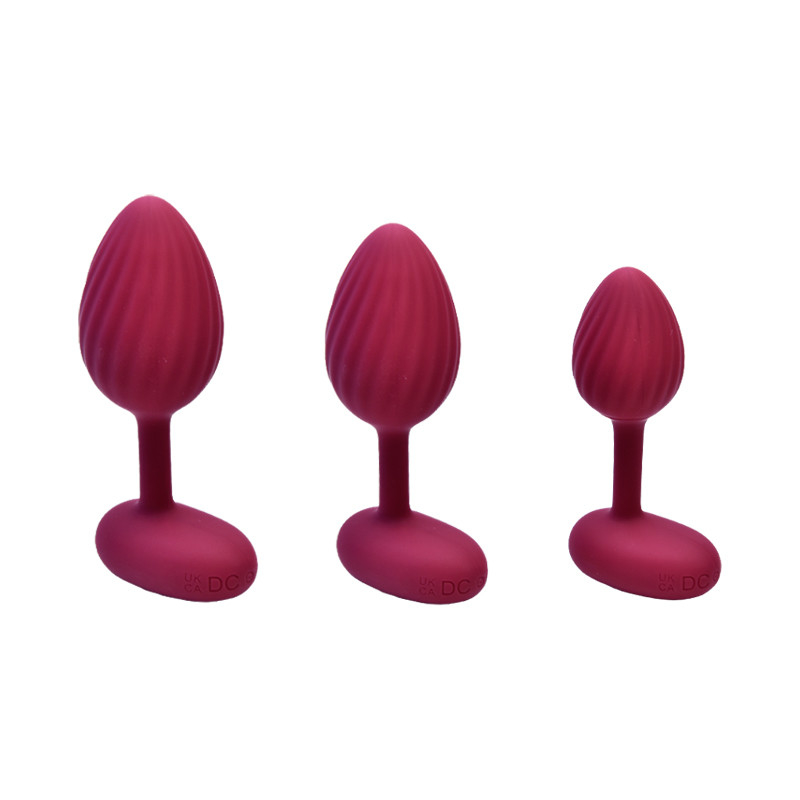 10 Patterns Vibrating Silicone Butt Plug Remote Control Butt Plug IPX7 DF957