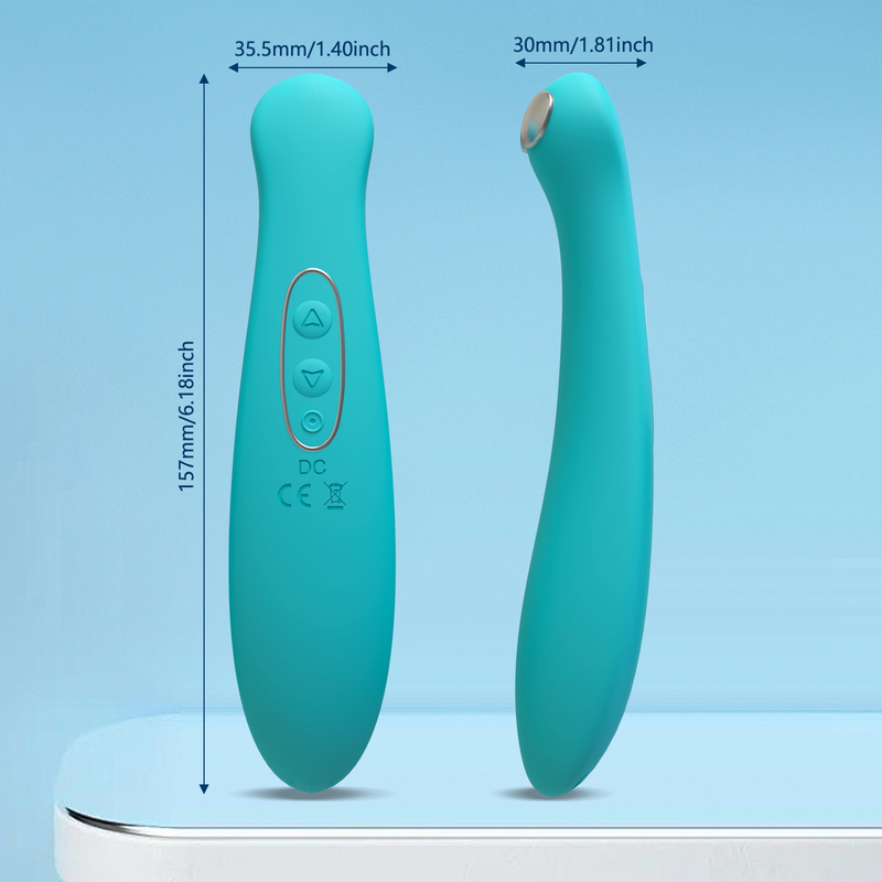 Dingfoo Factory silicone Dual Head Vibrator Electrical Pulse Vibrator 85g DF997