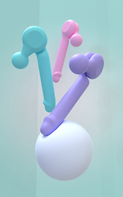 DC Charging Magnetic 2-in-1 Detachable Wriggling Vibrator DF1013