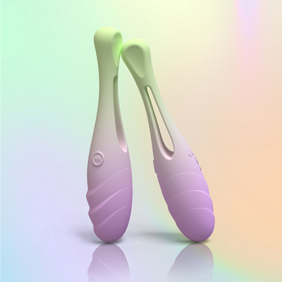 Rubber Fully Coated Liquid Silicone Vibrator 10 Vibration Patterns DF1033